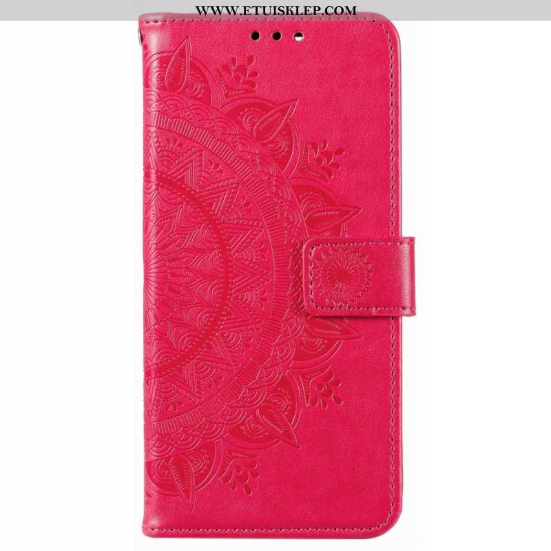 Etui Folio do Poco X4 Pro 5G Mandala Sun Ze Smyczą